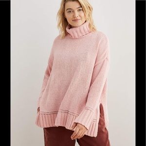Aerie pink turtle neck
